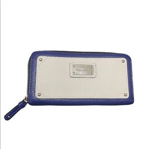 NWOT Nine West Colorblock Zip Around Wallet